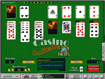 Casino Solitaire, win up to $2,600.00 to complete the game!