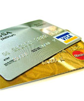Some credit cards are rejected when purchasing credits at online casinos...