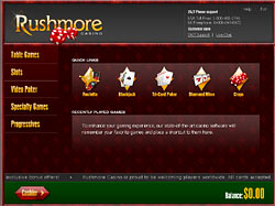 Rushmore Casino lobby - click here now to play!
