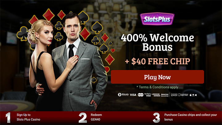 Slots Plus’s offer page with Panda Magic slot