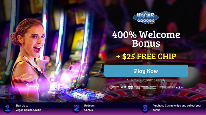 Vegas Casino Online’s offer page