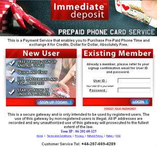 Immediate Deposit Card, an all-new online casino deposit option, click to visit!